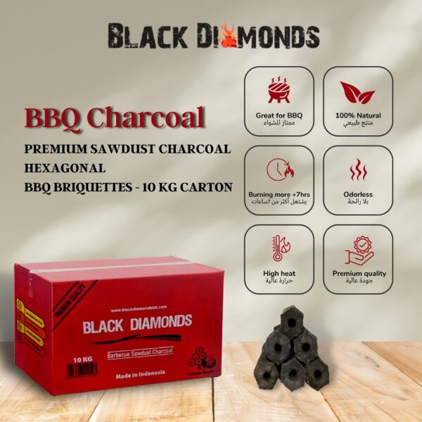 Sawdust Charcoal Briquettes (10kg) - Image 4