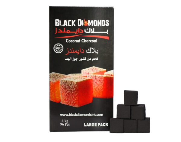 Charcoal Cubes (96 Pcs, 1 Pack)