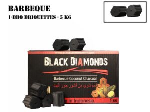 Coconut Charcoal BBQ Briquettes (5kg) 5x5cm