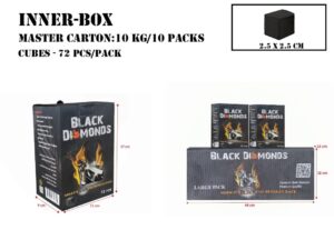 Charcoal Cubes (72 Pcs) MC