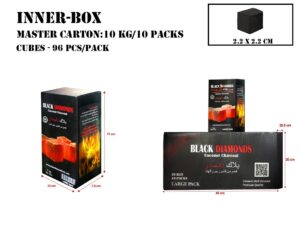 Charcoal Cubes (96 Pcs) MC