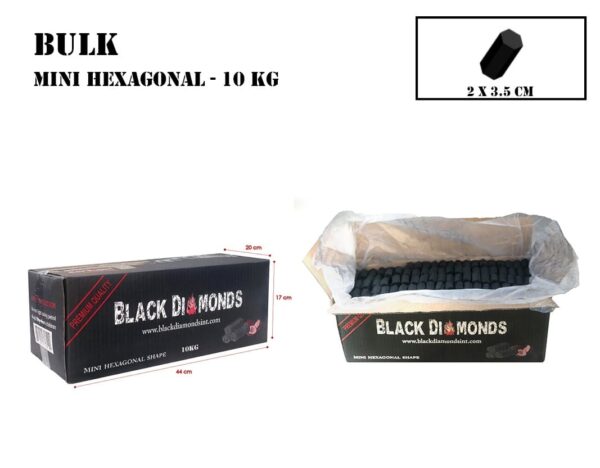 Coconut Charcoal Mini Hexa (10KG)