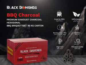 Sawdust Charcoal Briquettes (10kg) 5x20cm