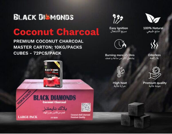 Charcoal Cubes (72 Pcs) (IP)