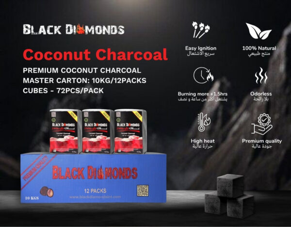 CHARCOAL CUBES (72 PCS) -12PACKS